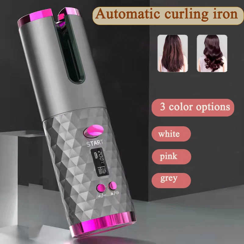 Rizador de pelo giratorio inalámbrico