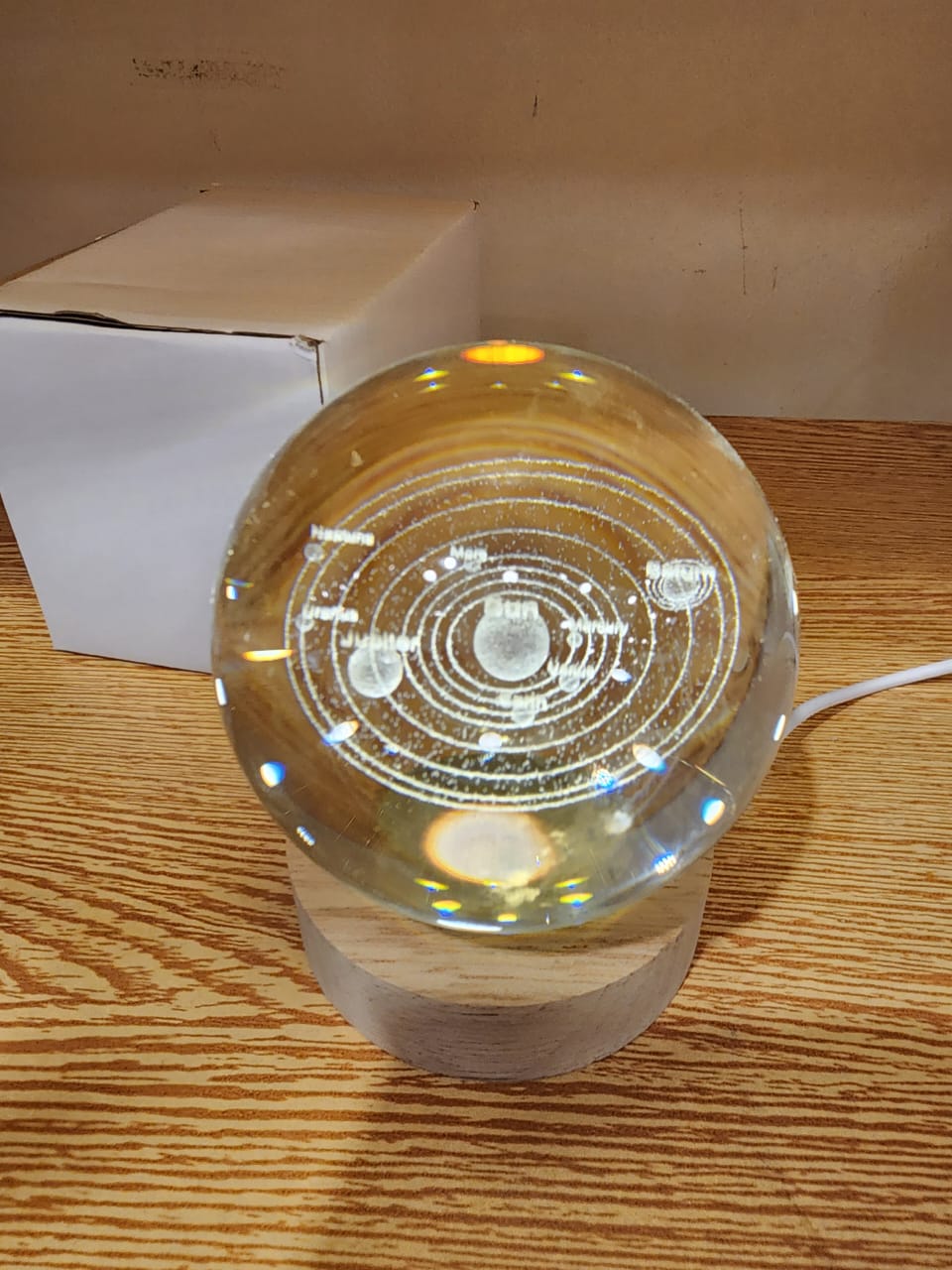 ⭐ Lampara Led Bola De Cristal Base de Ma